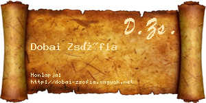 Dobai Zsófia névjegykártya